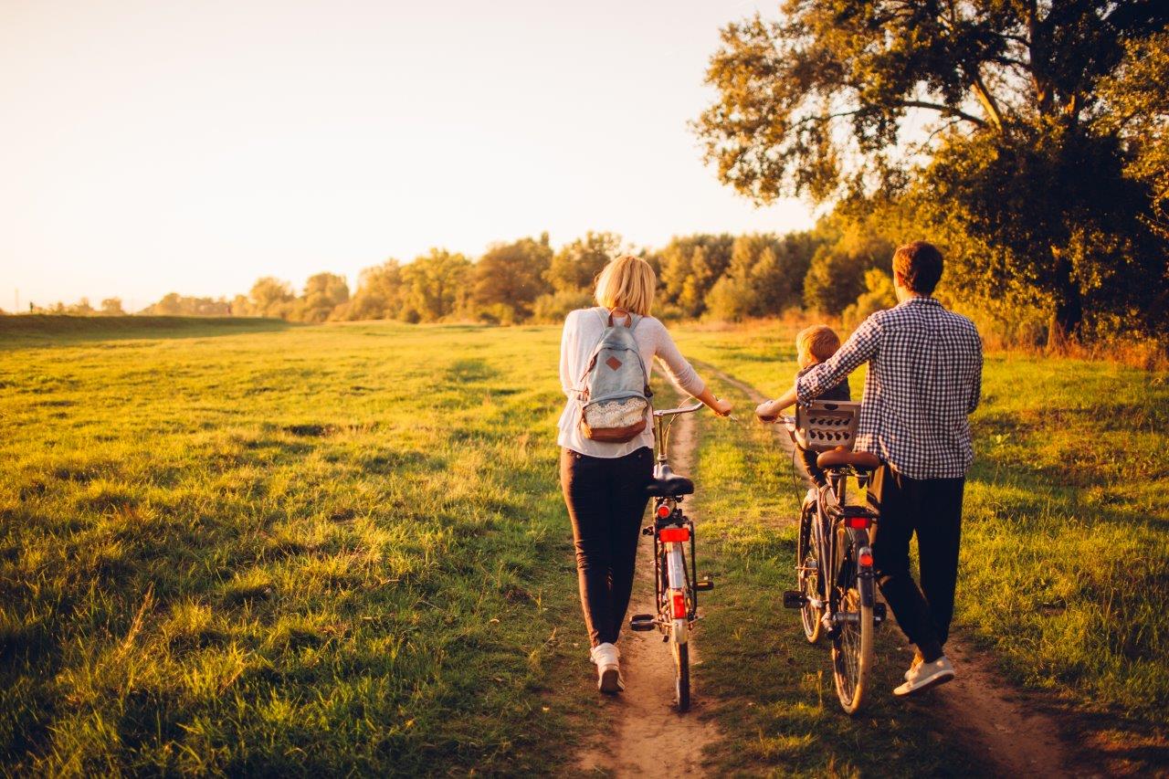 fiets aan de hand